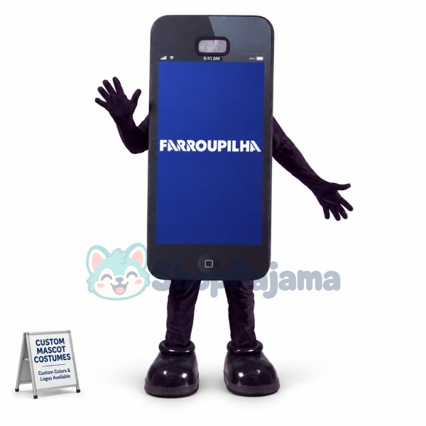 Updated Version of Touch Screen Phone Mascot Costume