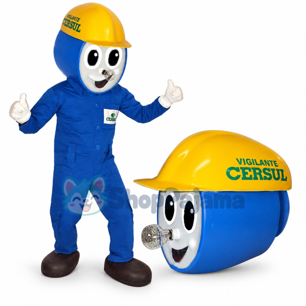 The Illuminating Searchlight of Security Council Mascot Costume
