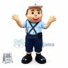 Commanding The Traffic Police Mascot Costume