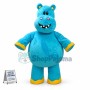 Blue Hippo With Innocent Smiley Face Mascot Costume