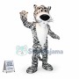 Big-nosed Adult White Tiger Mascot Costume