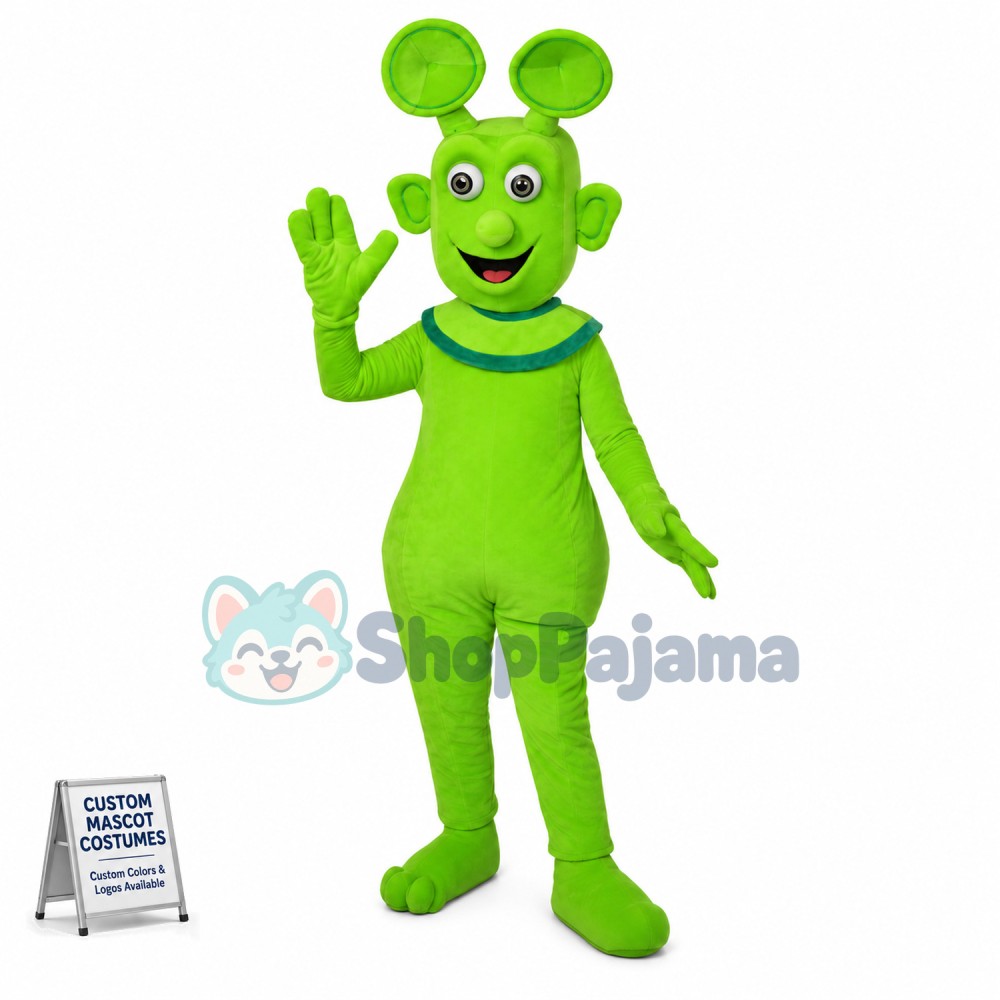 Strange Look Alien With Sucker Ears Mascot Costume