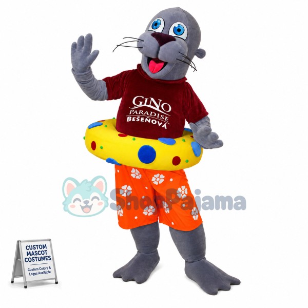 The Swimming Coach Sea Lion Mascot Costume