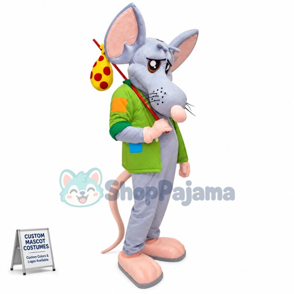 The Poor Giant Beggar Mouse Mascot Costume