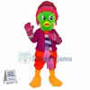 Warm Winter Green Bird Mascot Costume