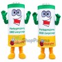 Eco-friendly Battery Mascot Costume for Ladybug Supermarket