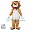 Surprised Lion With Open Mouth Mascot Costume