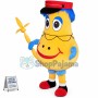 Decorative Light Bulb Mascot Costume for Celebration Party