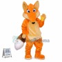 Adult Orange Fox With Furry Tail Mascot Costume