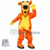 Adult Orange & Yellow House Dog Mascot Costume