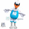 White Goose of The Fair Mascot Costume