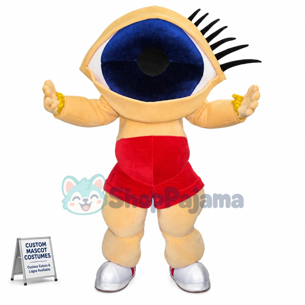Adult Soft Cartoon Big Eye Mascot Costume