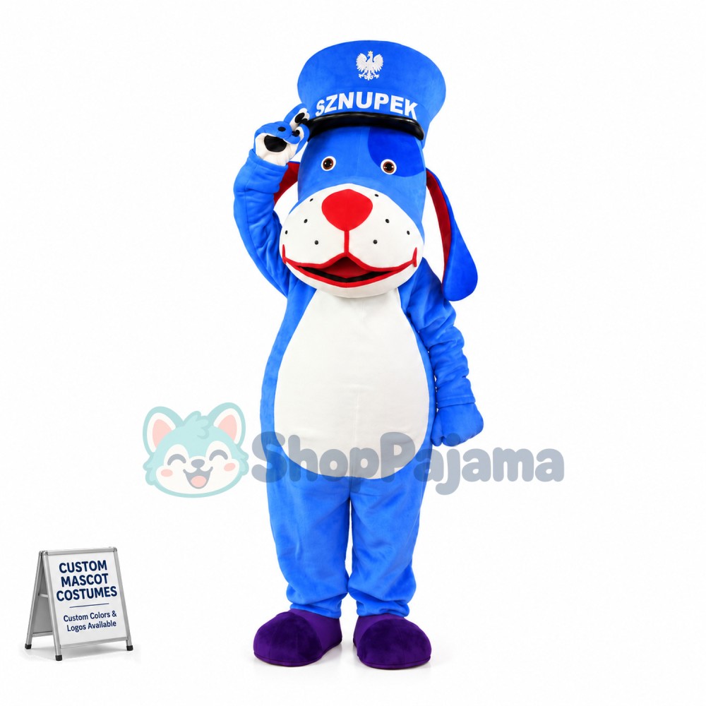 Blue Dog of International Elementary School Mascot Costume