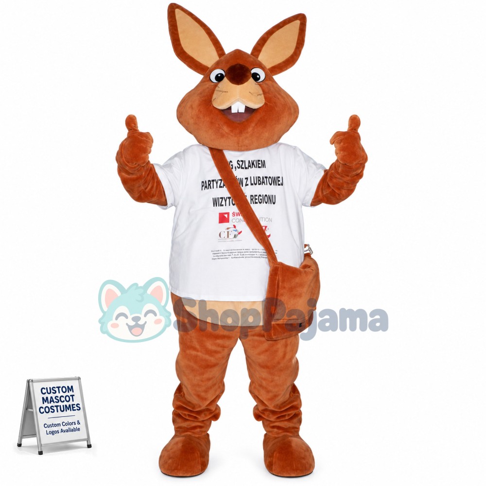 Art Rabbit Mascot Costume for Poetry Class