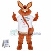 Art Rabbit Mascot Costume for Poetry Class