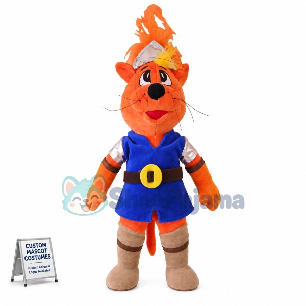 The Orange Tiger General Mascot Costume