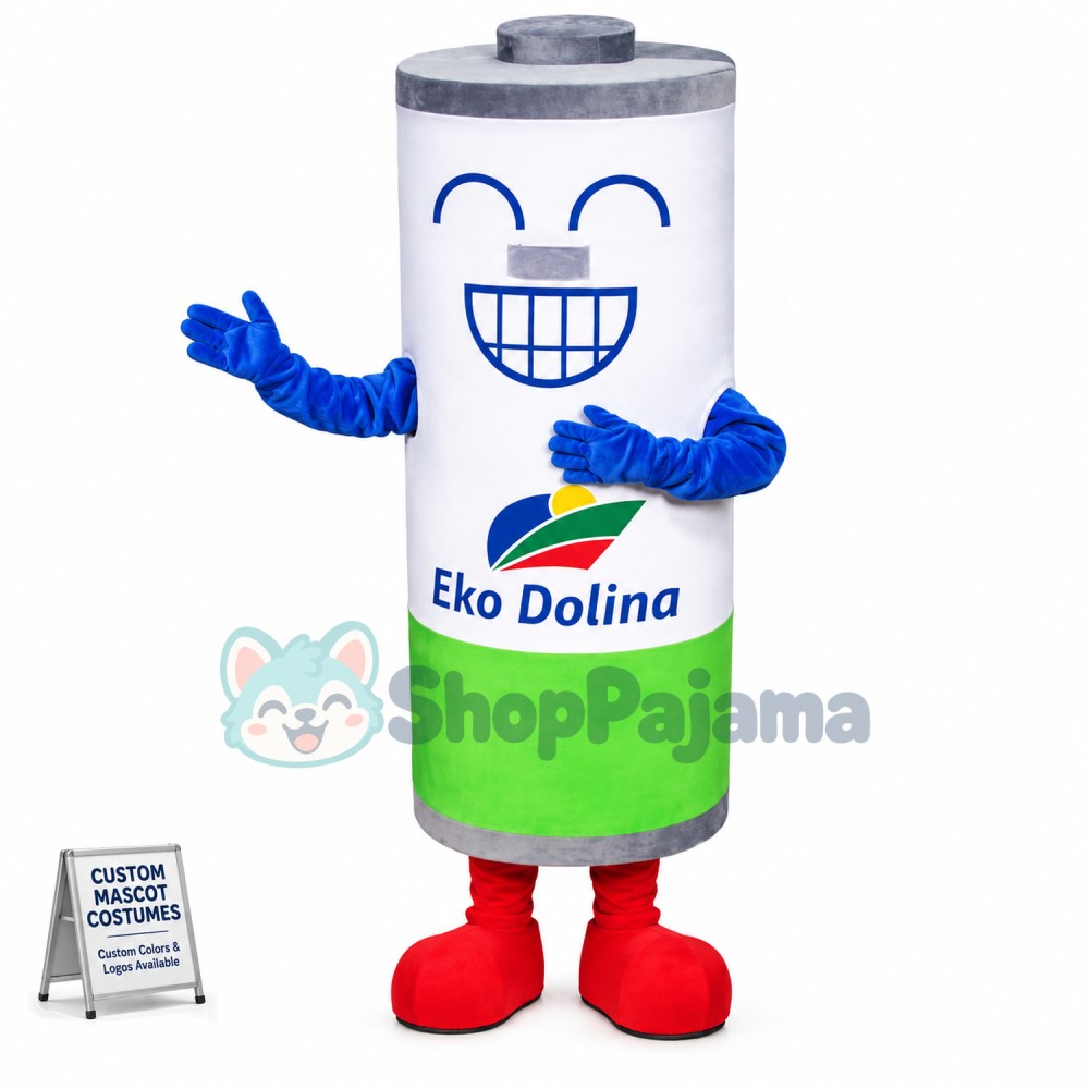 Eco-battery for Waste Disposal Mascot Costume