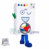 White Smart Drum Washing Machine Mascot Costume