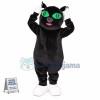 Upset Green-eyed Cat Mascot Costume