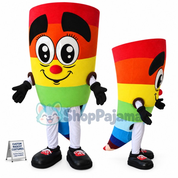 Conch Shaped Colored Pencil Mascot Costume