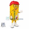 Yellow Packed of Protein Powder Mascot Costume