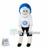 Blue Haired Defender Doll Mascot Costume