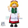 Blonde Cook Lady of Italian Restaurant Mascot Costume