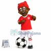 Black Boy Playing Football Mascot Costume