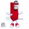 Soft Red Toothbrush Cartoon Mascot Costume