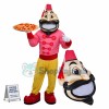 Restaurant Clerk Holding Pizza Mascot Costume