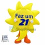 Sun Shaped Inspirational Sign Mascot Costume