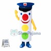 Cartoon Traffic Light Wearing Cap Mascot Costume