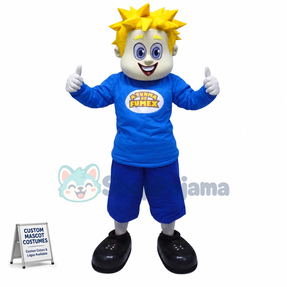 Joyful The Blonde Student Mascot Costume