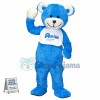Almond Milk Blue Bear Mascot Costume