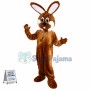 Adult Brown Easter Bunny Mascot Costume