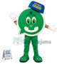 Green Logo of Communication Software Mascot Costume