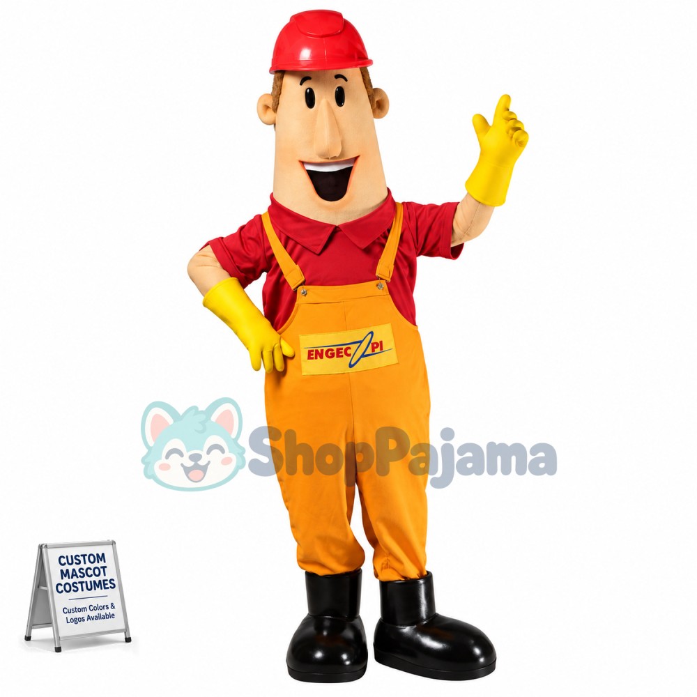The Car Engine Repairer Mascot Costume