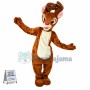 Brown Thin Jungle Moose Mascot Costume