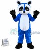 Blue Raccoon Mascot Costume For Event