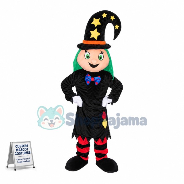 Wizard Boy Mascot Costume for Halloween Party