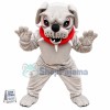 Vicious Dog Wearing Restraint Collar Mascot Costume