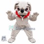 Vicious Dog Wearing Restraint Collar Mascot Costume