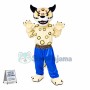 Swift Leopard With Blue Sports Pants Mascot Costume