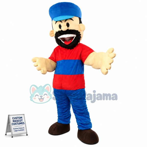 The Rough Bearded Captain Mascot Costume