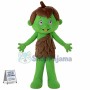 Natural Kid Wearing Brown Leaves Suit Mascot Costume