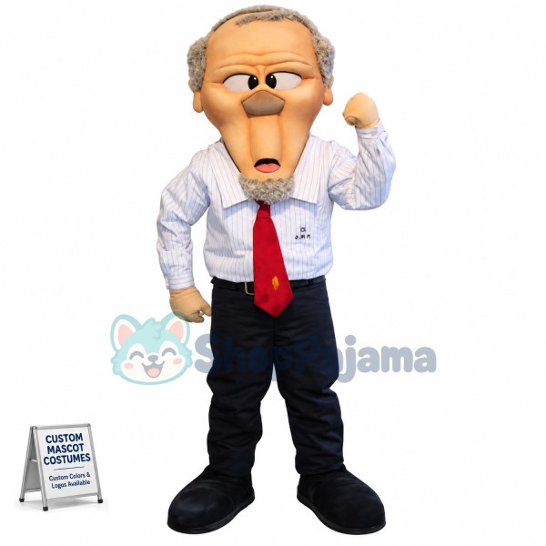 The Old Principal On Motivational Speech Mascot Costume