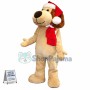Adult Beige Dog Mascot Costume For Christmas Event