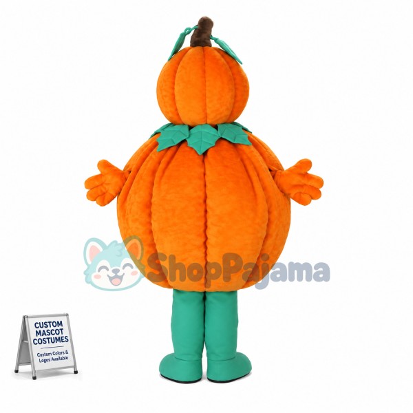 Halloween Pumpkin Man Mascot Costume 
