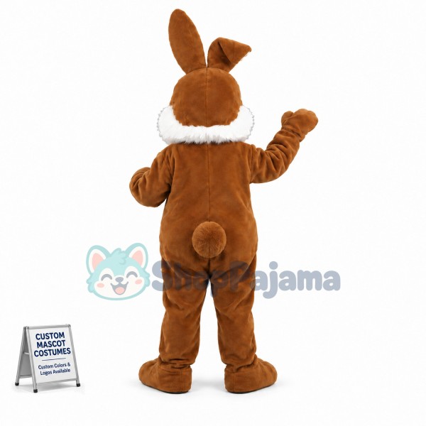 Brown Rabbit Mascot Adult Costume 