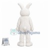 White Rabbit With Top Hat Mascot Adult Costume 